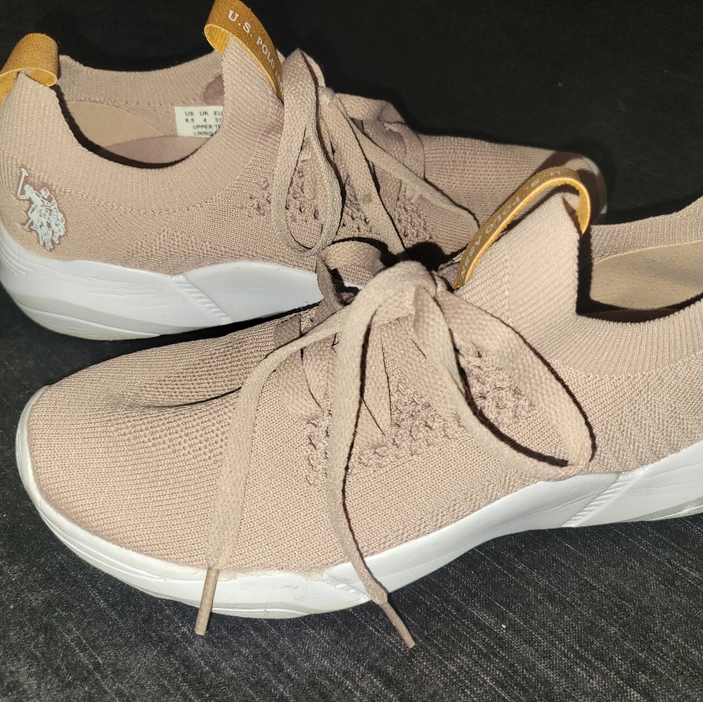 Women's US Polo Ralph Assn knit slip on tennis shoes